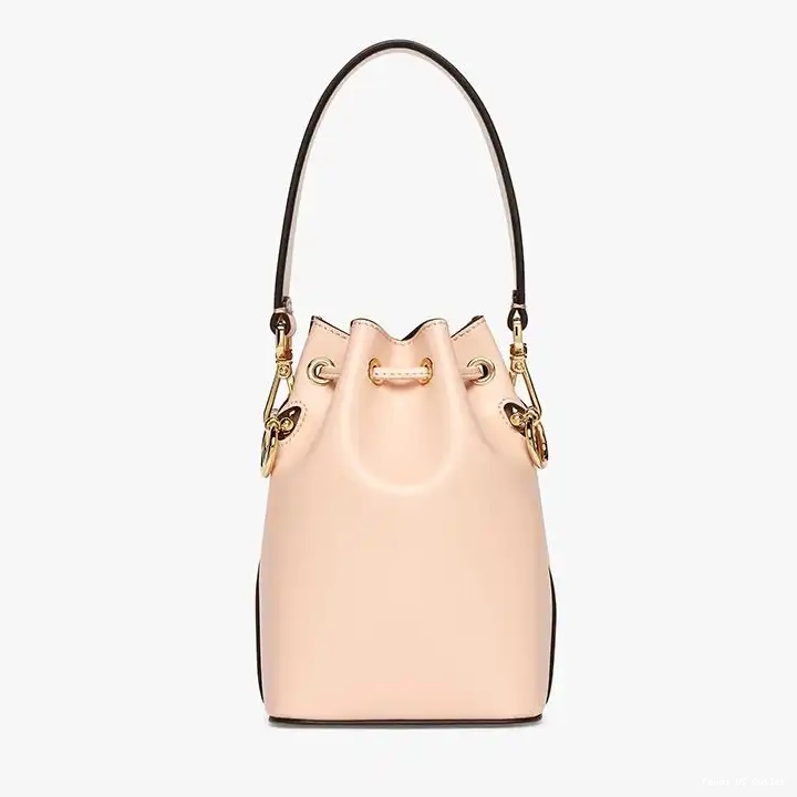 Affordable HOT Logo ROMA Tresor Bag In Mini Cherry Bucket Leather Calf Mon Fendi 0510